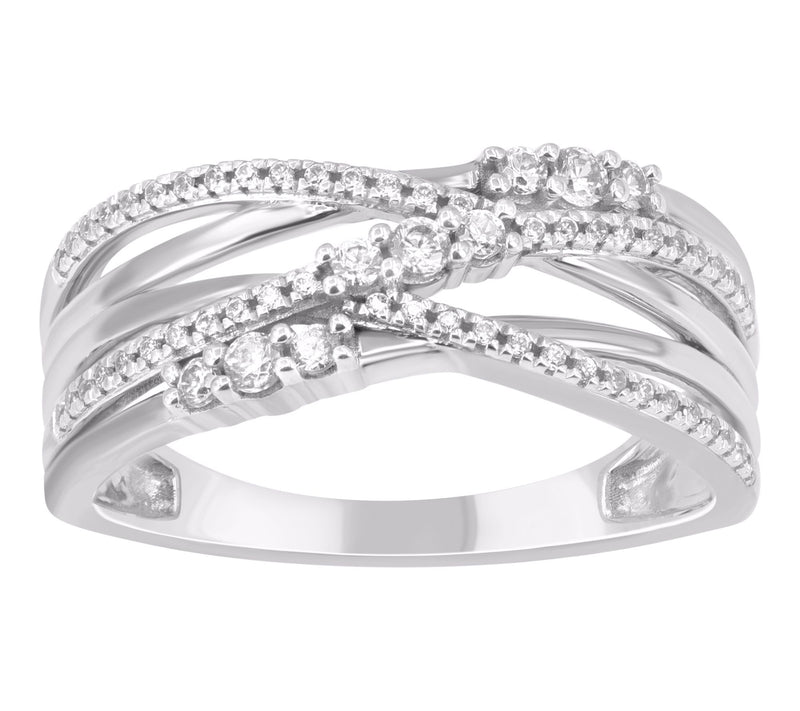 Accents By Affinity Highway Ring, Sterling Silver — Main view