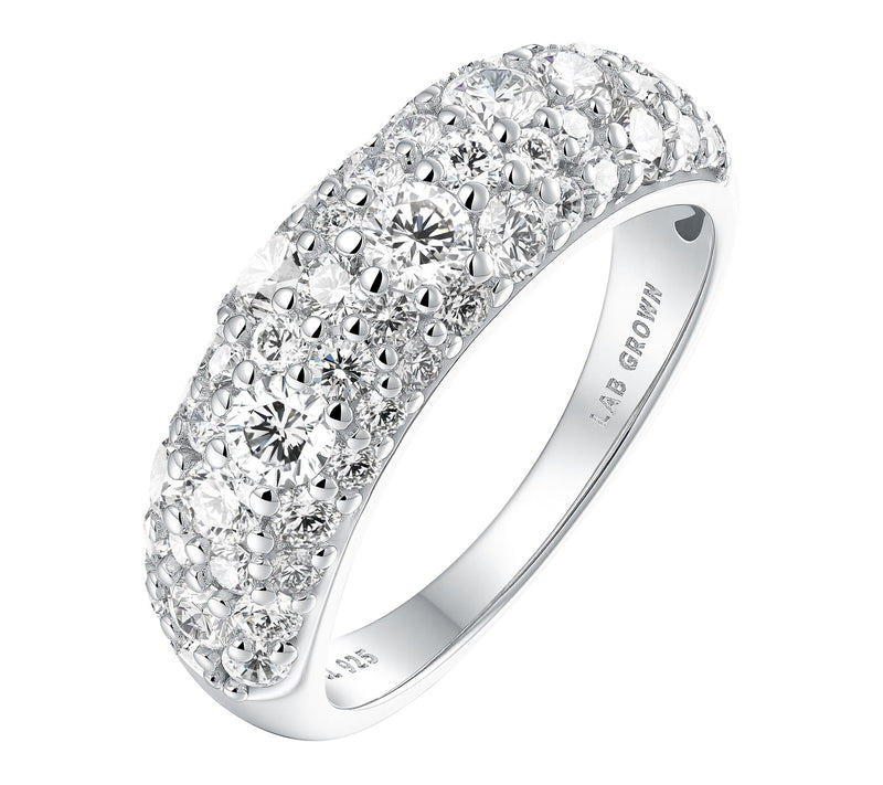 Jen By Jennfier Miller Lab Grown Diamond Cobblestone Band Ring — View 6