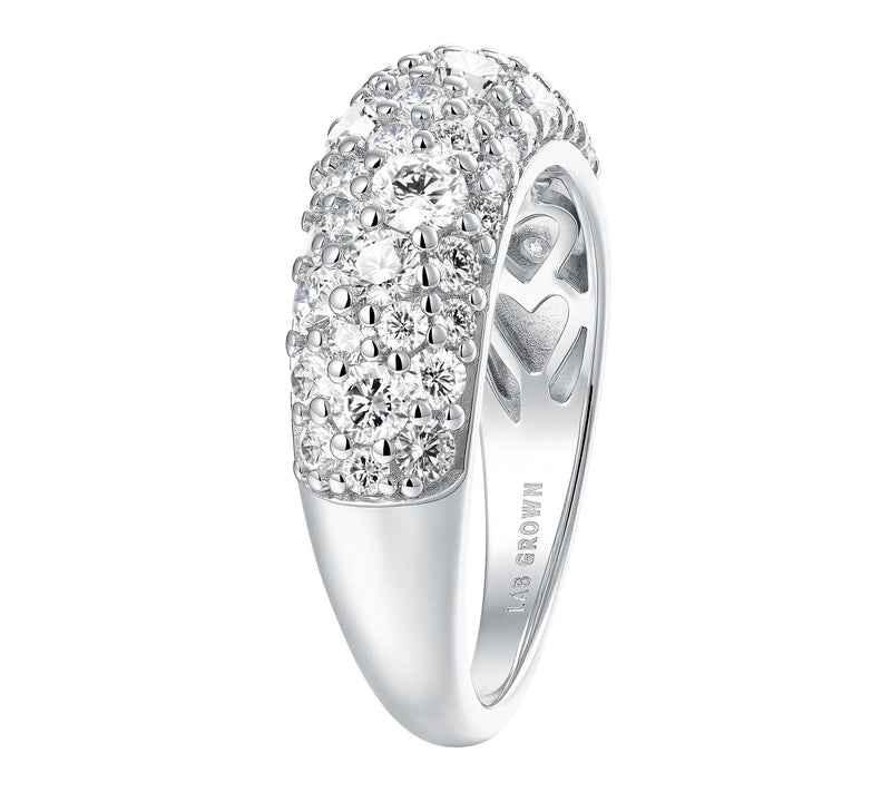 Jen By Jennfier Miller Lab Grown Diamond Cobblestone Band Ring — View 4