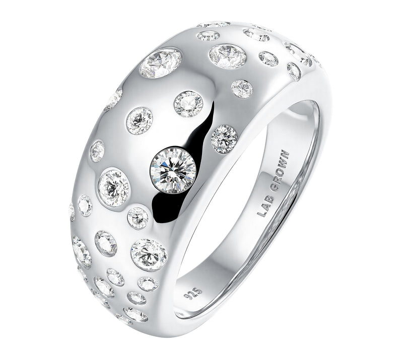 Jen By Jennifer Miller Lab Grown Diamond Galaxy Ring, Sterling — View 6