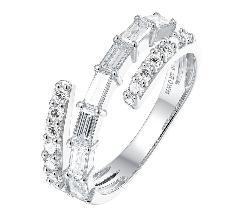 Jen By Jennifer Miller Lab Grown Diamond Spiral Ring, Sterling — Main view