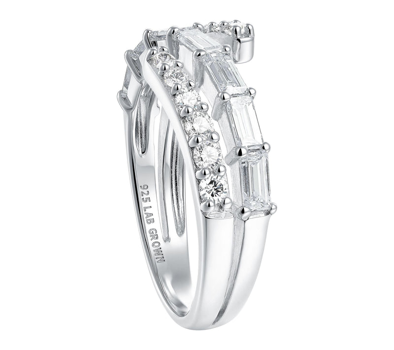Jen By Jennifer Miller Lab Grown Diamond Spiral Ring, Sterling — View 4