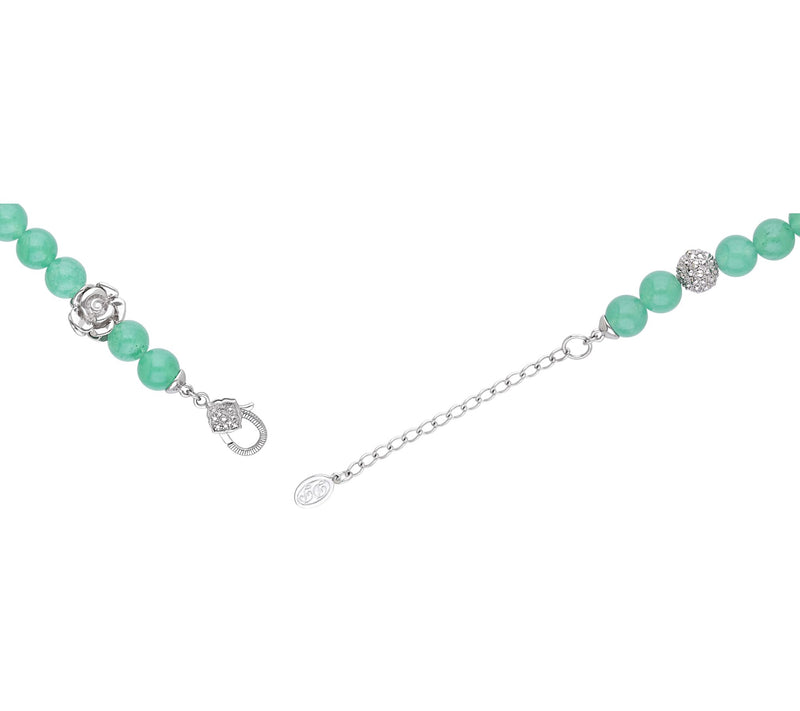 Dallas Prince Sterling CHROME Marcasite & Aventurine Garden Br — View 3