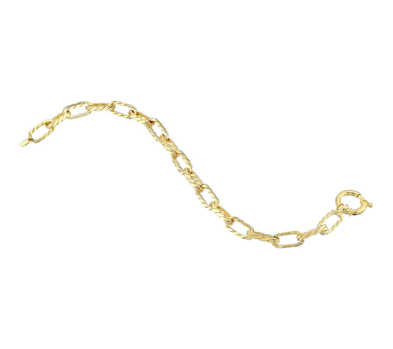 Silver Style Bold Luxury Paperclip Bracelet, Sterling Silver — View 4