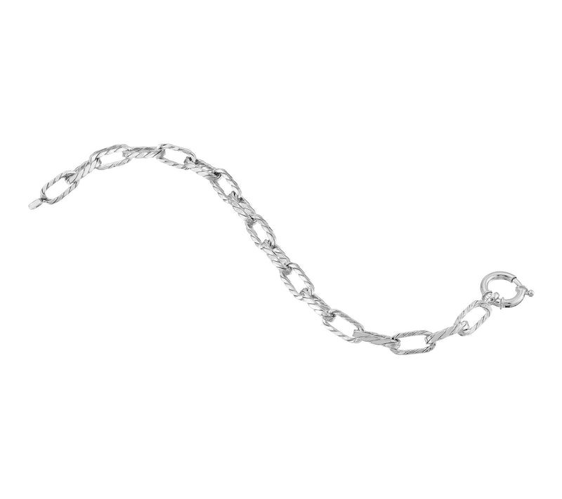 Silver Style Bold Luxury Paperclip Bracelet, Sterling Silver — View 2