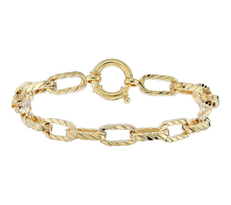 Silver Style Bold Luxury Paperclip Bracelet, Sterling Silver — View 8