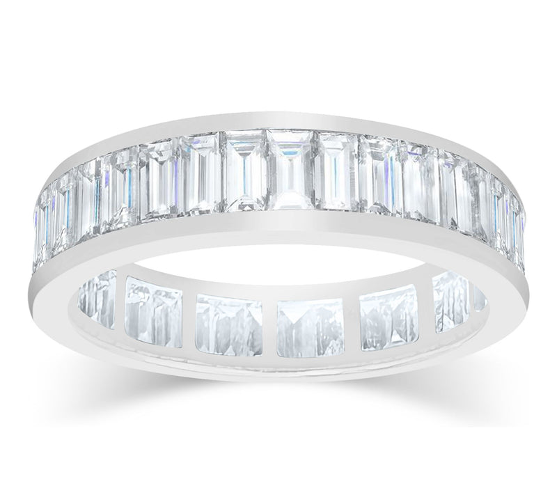 Fire Light 1.25 cttw Lab Grown Diamond Band Ring, Sterling — View 7