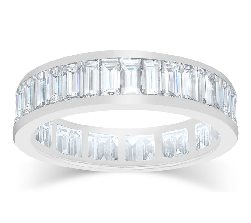 Fire Light 1.25 cttw Lab Grown Diamond Band Ring, Sterling — Main view