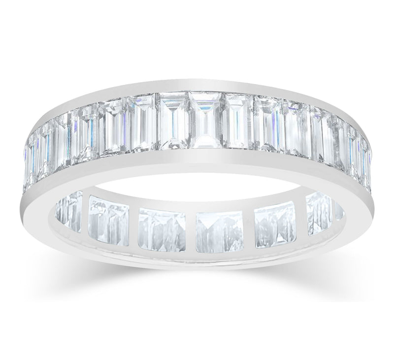 Fire Light 2.00 cttw Lab Grown Diamond Band Ring, Sterling — View 8