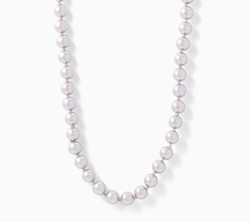 Women with Control Simulated Pearl Necklace — View 3