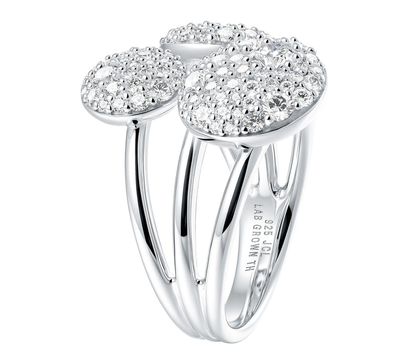 Jen by Jennifer Miller Lab Gro wn Diamond Orbi t Ring, Sterlin — View 4