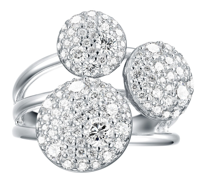 Jen by Jennifer Miller Lab Gro wn Diamond Orbi t Ring, Sterlin — View 6