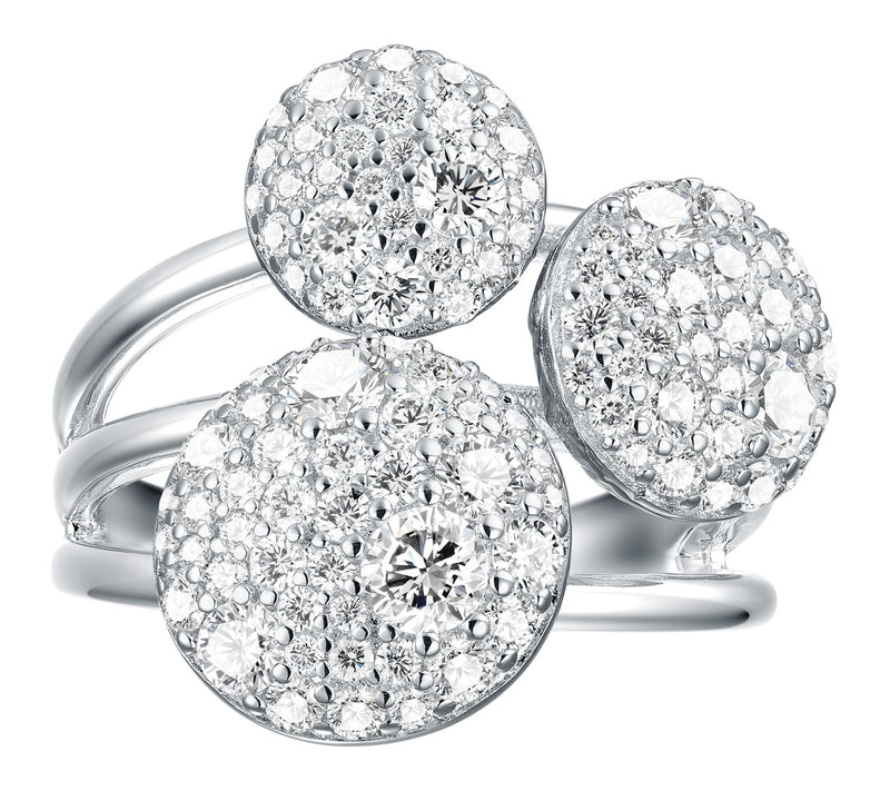 Jen by Jennifer Miller Lab Gro wn Diamond Orbi t Ring, Sterlin — Main view