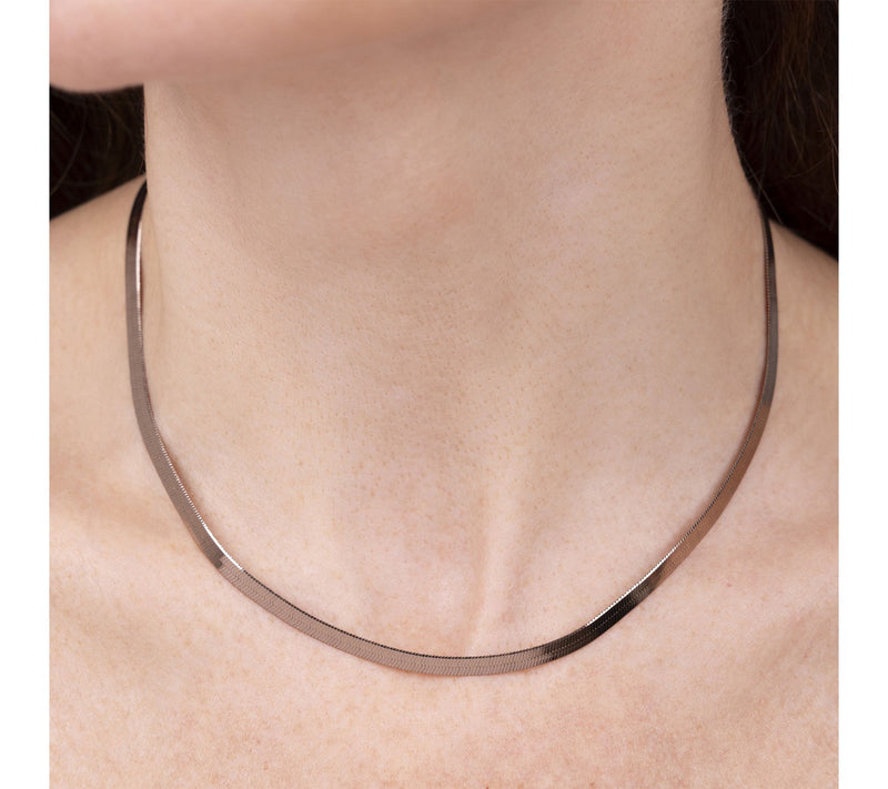 David Markstein Bronze 16" Herringbone Necklace — View 3