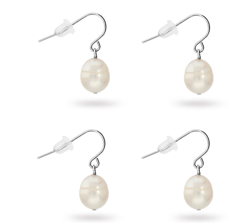 Honora Set of 4 Cultured Pearl Drop Earrings w/Gift Box — View 2