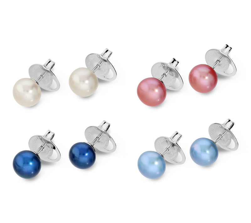 Honora Set of 4 Cultured Pearl Stud Earrings w/ Gift Box — View 11