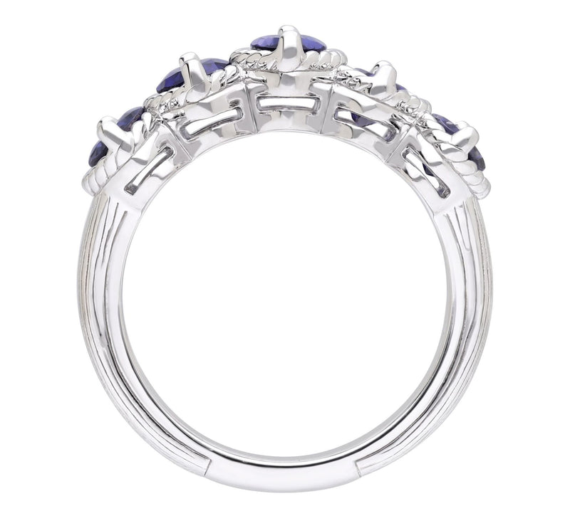 Ariva Sterling Silver Iolite Malibu Ring — View 2