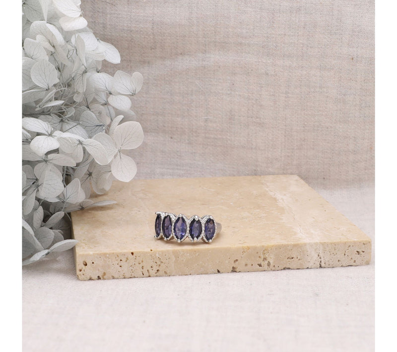 Ariva Sterling Silver Iolite Malibu Ring — View 4