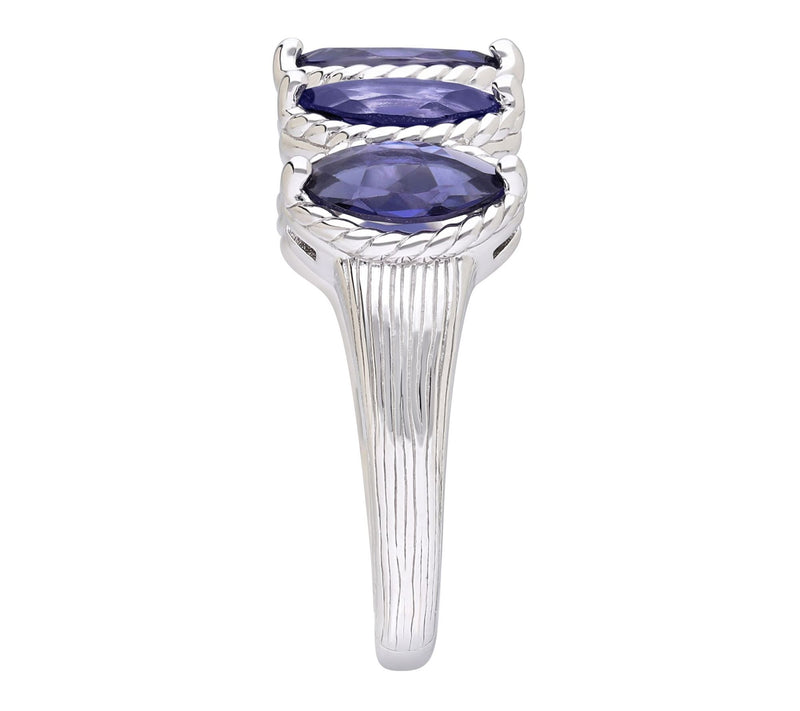Ariva Sterling Silver Iolite Malibu Ring — View 3