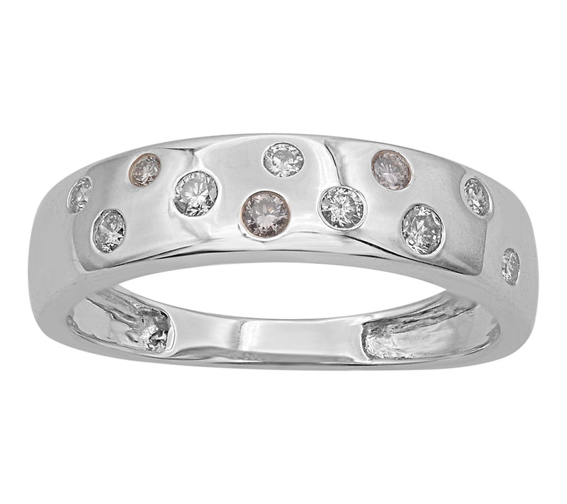 Accents by Affinity Scattered Diamond Band Ring, Sterling — Main view