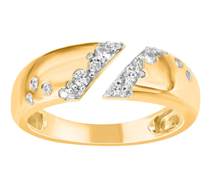 Affinity Diamonds Pave Cuff Ring, 14K Gold — View 3