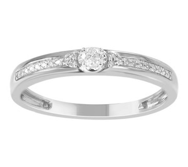 Accents By Affinity Diamond Wedding Band, Sterling Silver — Main view