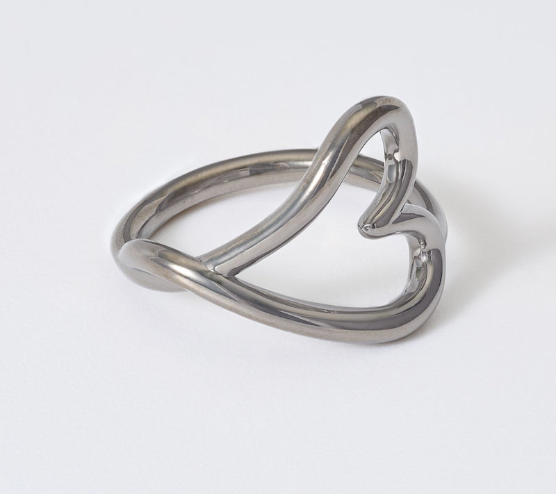 David Markstein Bronze Modern Couture Heart Ring — View 10
