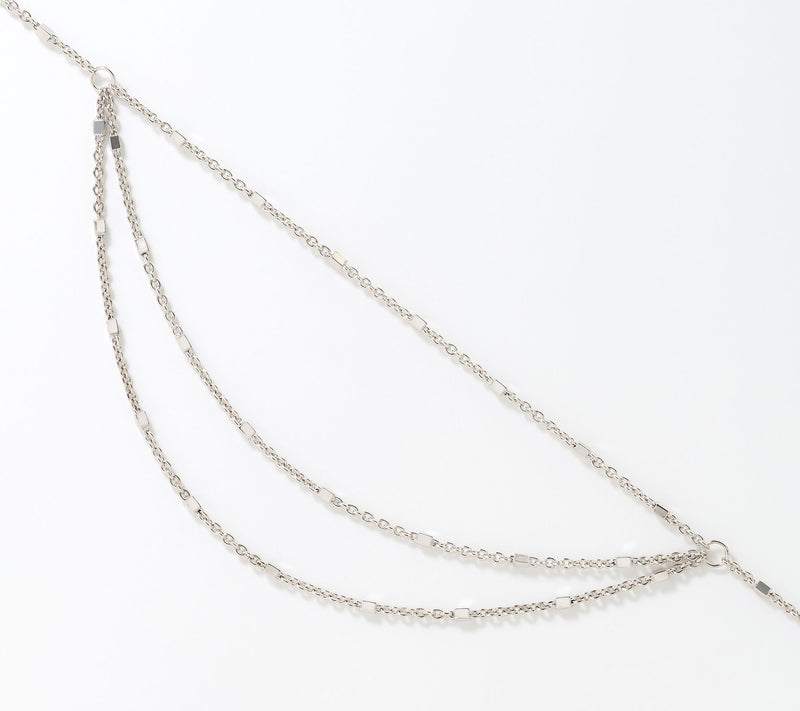 David Markstein Bronze Layered Cube Station Necklace — View 2