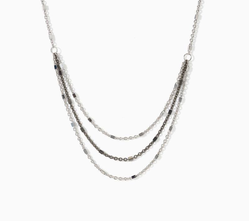 David Markstein Bronze Layered Cube Station Necklace — View 16