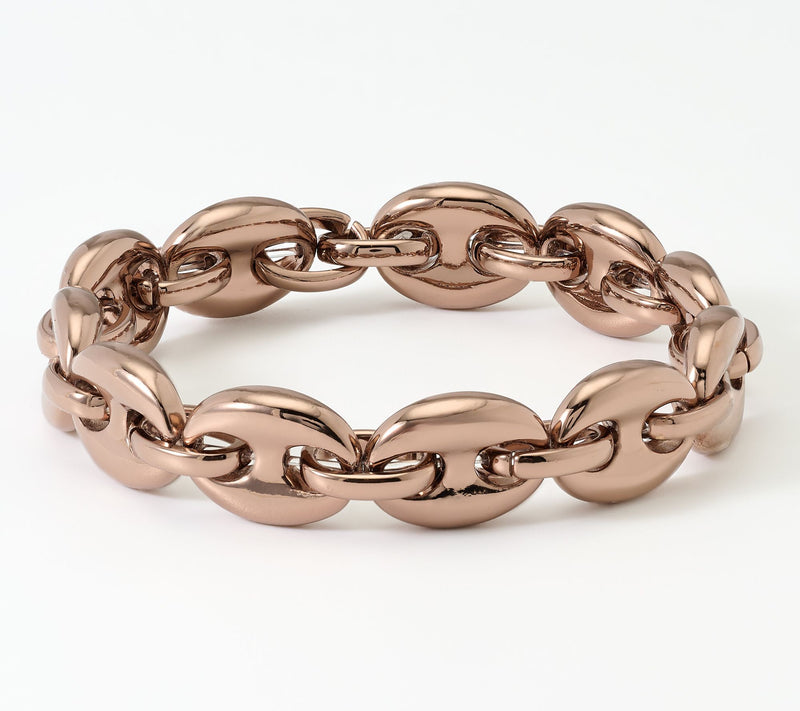 David Markstein Bronze Bold Status Marine Link Bracelet — View 5