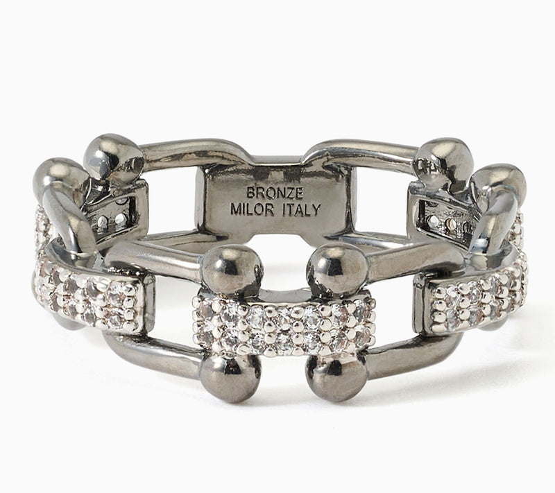 David Markstein Bronze Couture Status White Topaz Ring — Main view