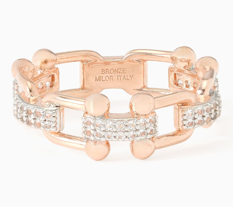 David Markstein Bronze Couture Status White Topaz Ring — View 12