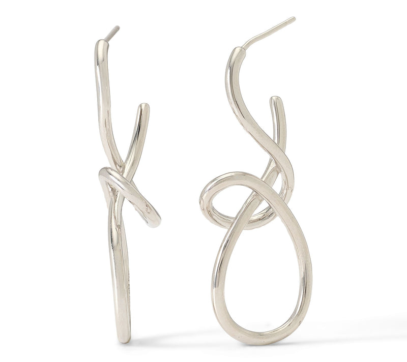 David Markstein Bronze Modern Loop Luxe Earrings — View 9