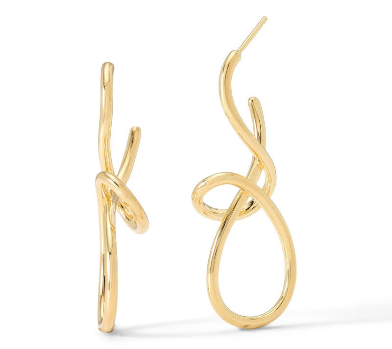 David Markstein Bronze Modern Loop Luxe Earrings — View 11