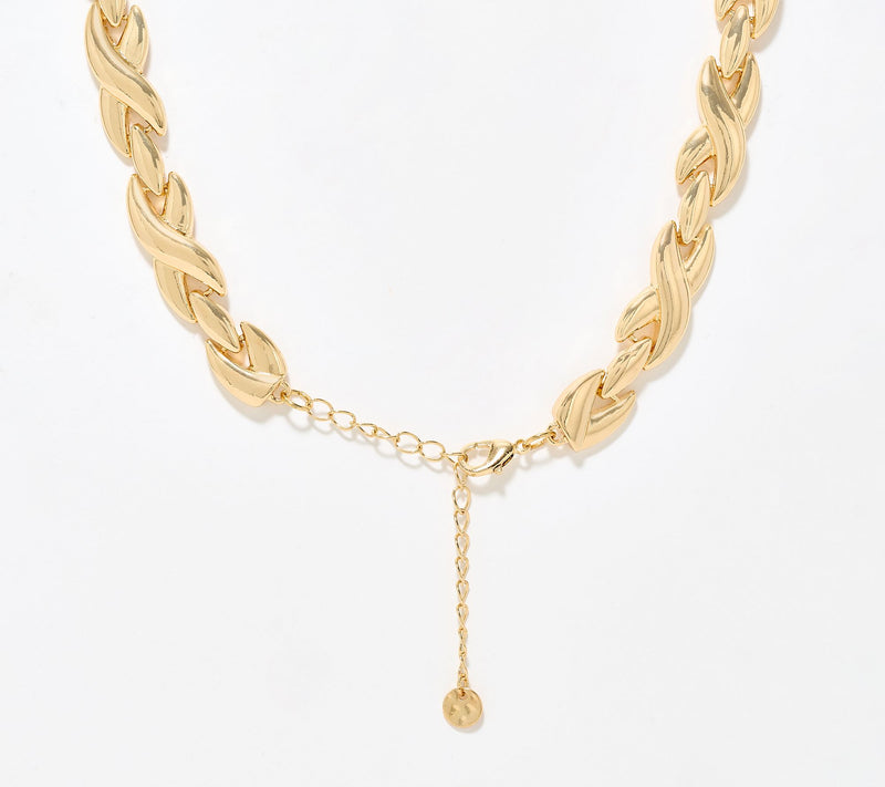 Susan Graver Woven Statement Necklace — View 2