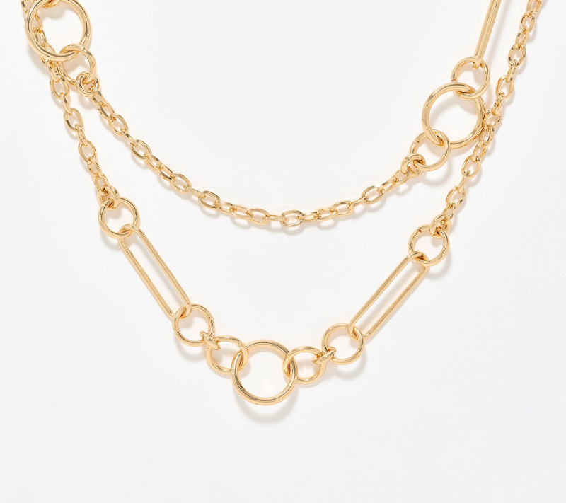 Susan Graver Multi Chain and Loop Necklace — Main view