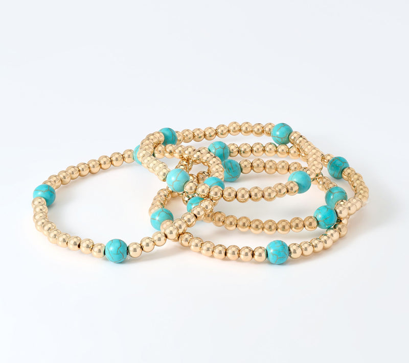 Susan Graver Set of 4 Stretch Bracelets — View 2