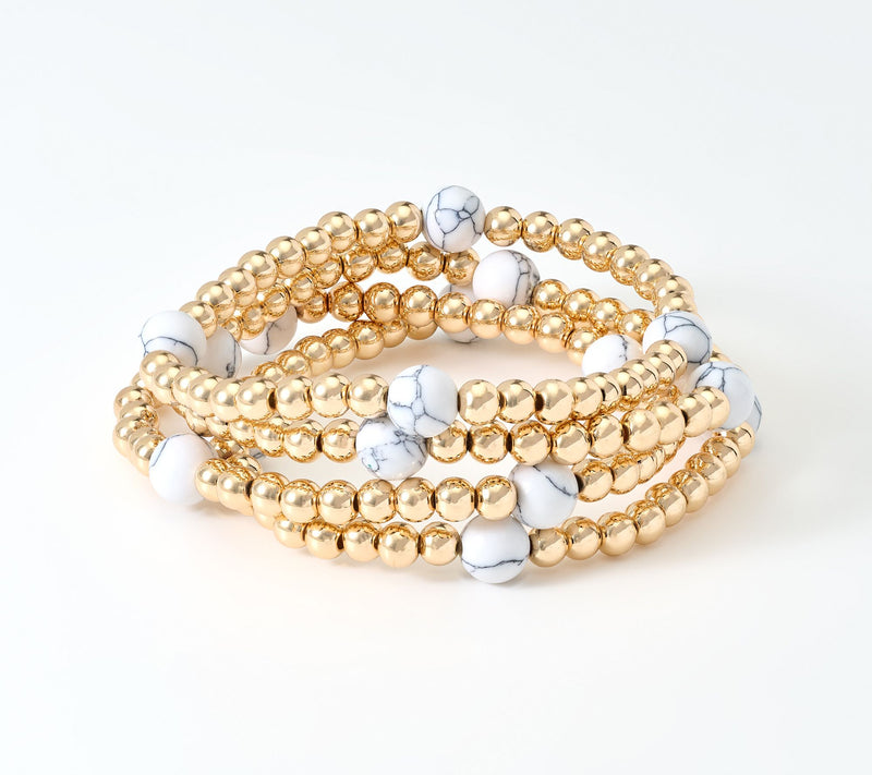 Susan Graver Set of 4 Stretch Bracelets — View 8