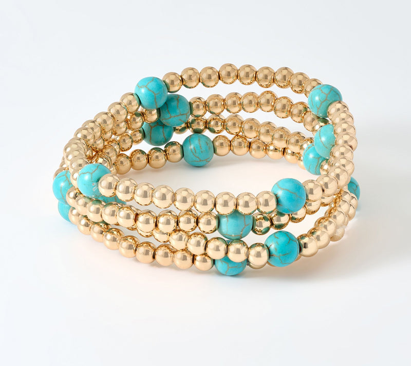 Susan Graver Set of 4 Stretch Bracelets — Main view