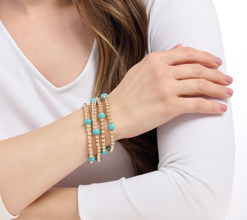 Susan Graver Set of 4 Stretch Bracelets — View 4