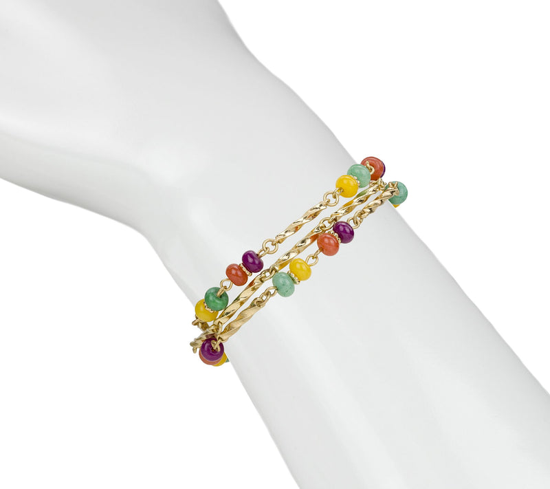 Patricia Nash Fruit Collection Triple Strand Bracelet — View 2