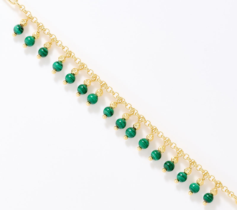 David Markstein Bronze Vintage Design Gemstone Necklace — View 2