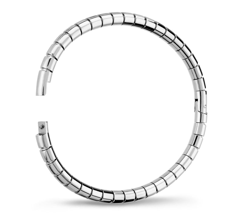 Steel by Design Polished Cylindrical Bangle — View 2