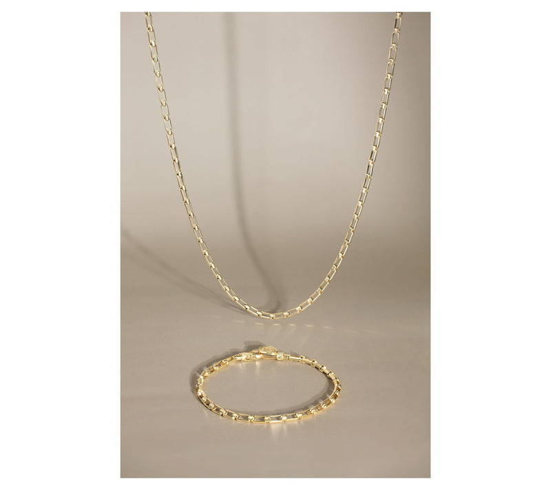 Christian James by Scott Grimes 14K Plated 1x1 Luciano Chain Bracelet — View 4