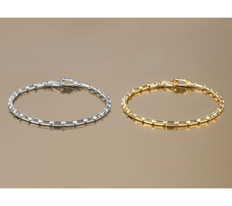 Christian James by Scott Grimes 14K Plated 1x1 Luciano Chain Bracelet — View 5