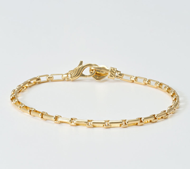 Christian James by Scott Grimes 14K Plated 1x1 Luciano Chain Bracelet — Main view