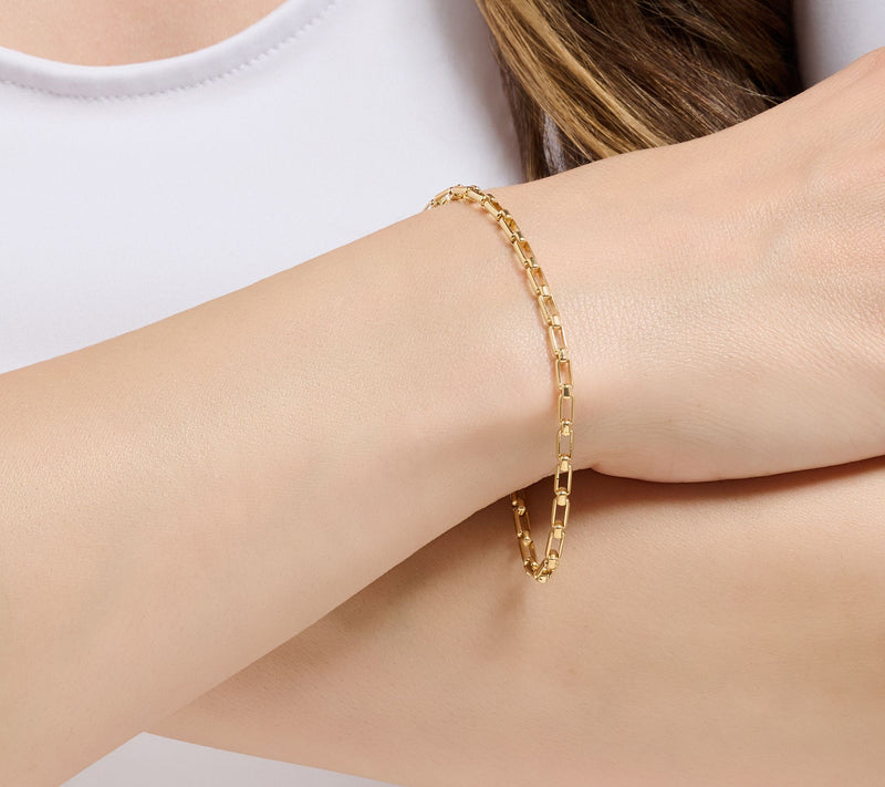 Christian James by Scott Grimes 14K Plated 1x1 Luciano Chain Bracelet — View 6