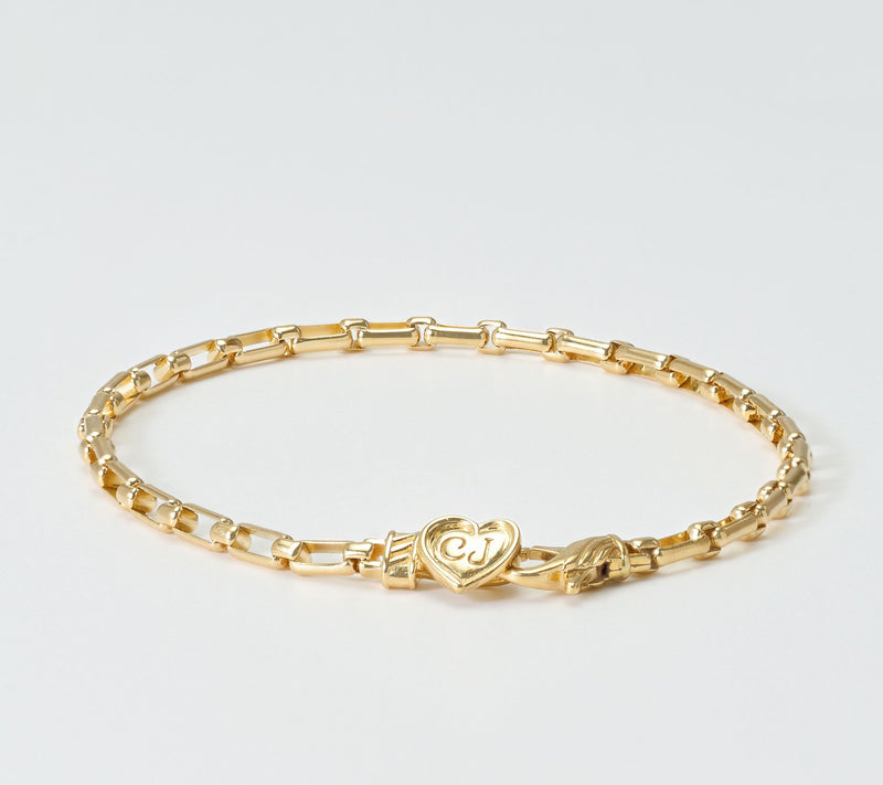 Christian James by Scott Grimes 14K Plated 1x1 Luciano Chain Bracelet — View 3