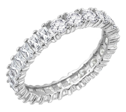 Diamonique 2.64 cttw Mixed Cut Band Ring