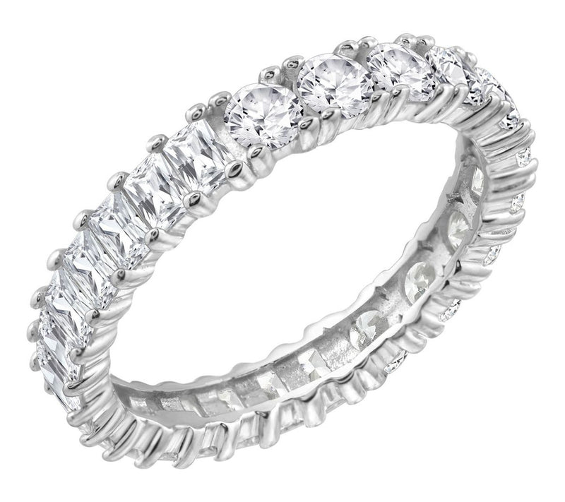 Diamonique 2.64 cttw Mixed Cut Band Ring — Main view